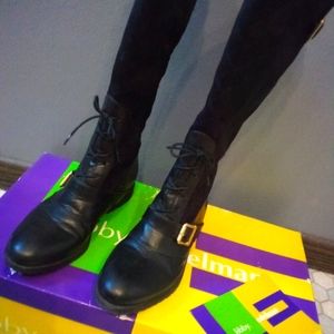 Libby Edelman Matrix equestrian combat boots